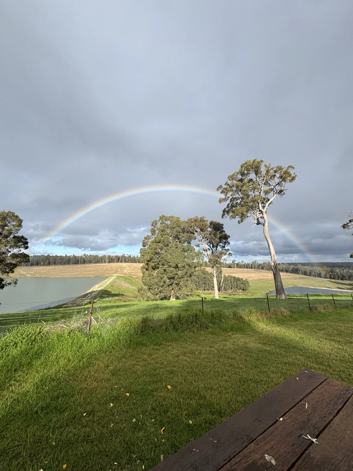 Rainbow over Haiku Hills in Manjimup